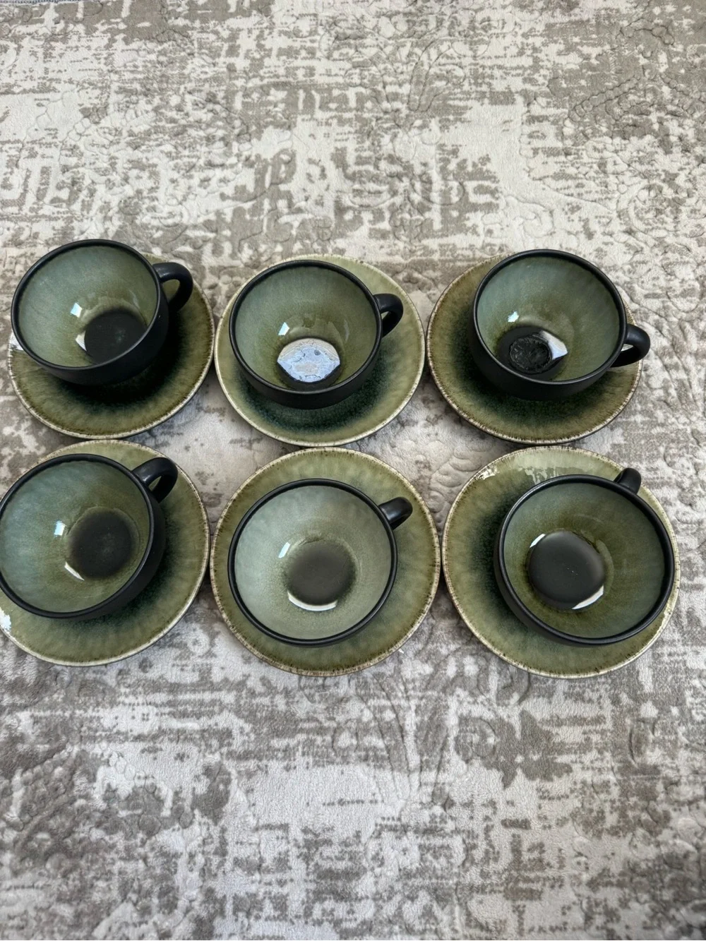 Jars France Tourron Samoa Saucer and Tea Cup Set Crate & Barrel